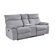 Oxford Fabric Reclining Loveseat
